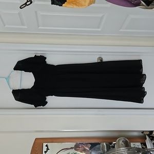 Indigo Rose Black Polka Dot Dress